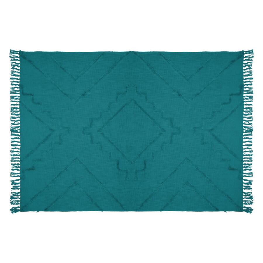 Cobertor (180 cm) Inca Azul pavo real 5