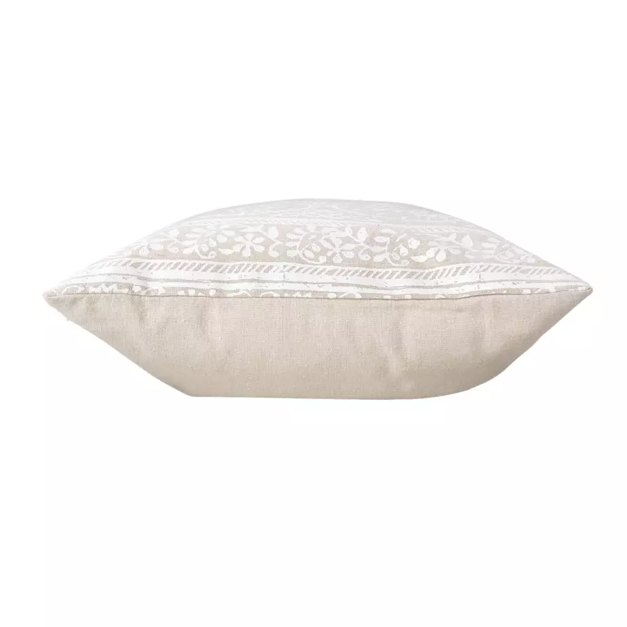 Coussin rectangulaire (60 cm) Isalina Blanc