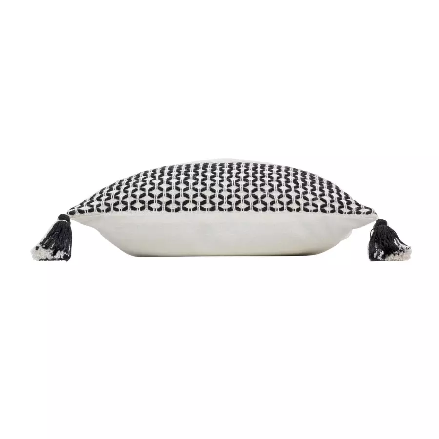 Housse de coussin carrée coton (40 cm) Sally Blanche