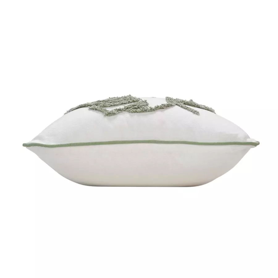 Housse de coussin carrée coton (40 cm) Mahe Verte
