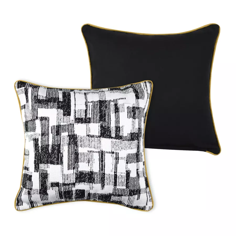Coussin carré (40 cm) Linear Noir