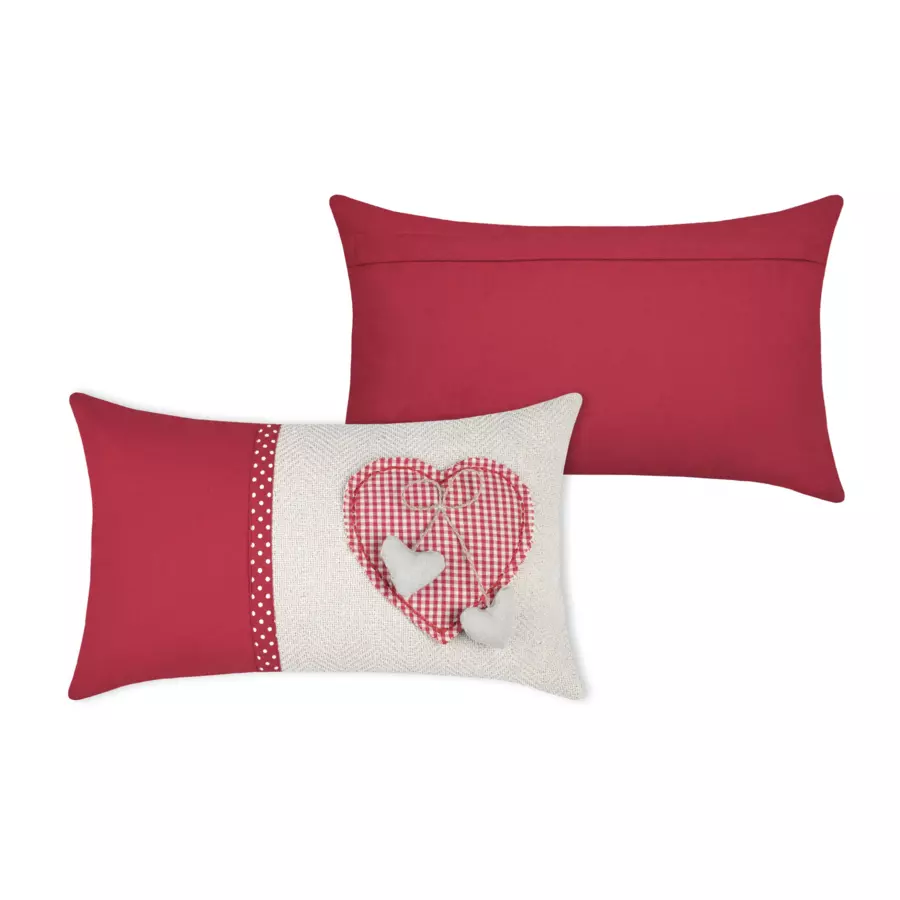 Coussin rectangulaire coton (50 cm) Marianne Ecru
