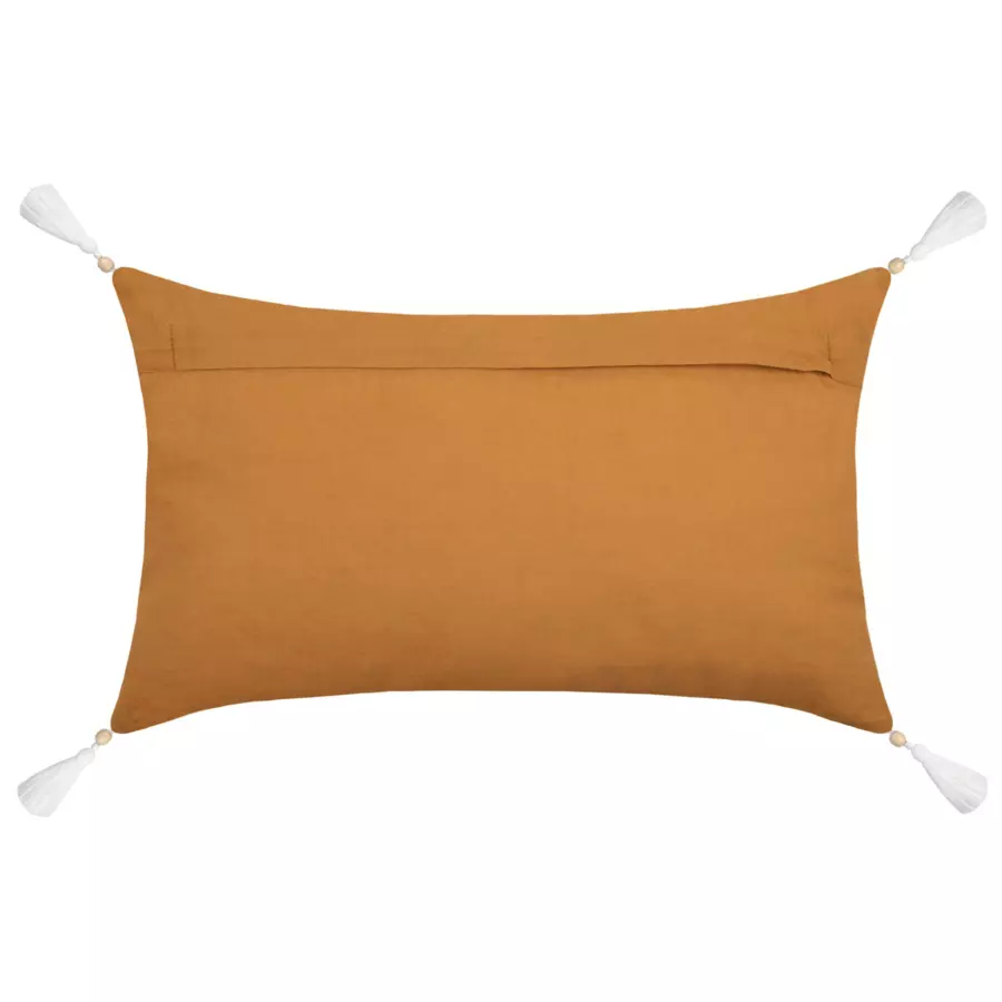 Cojín rectangular gasa de algodón (50 cm) Sunda Amarillo azafrán