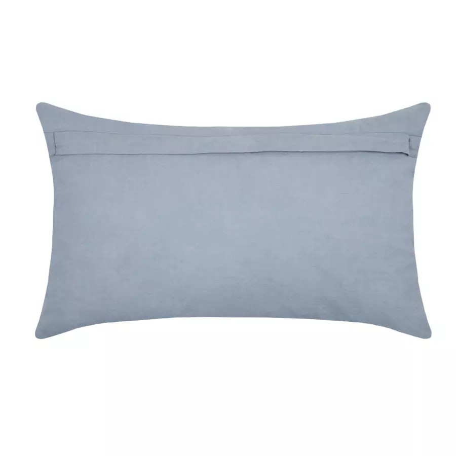 Cojín rectangular gasa de algodón (50 cm) Sunda Azul indigo