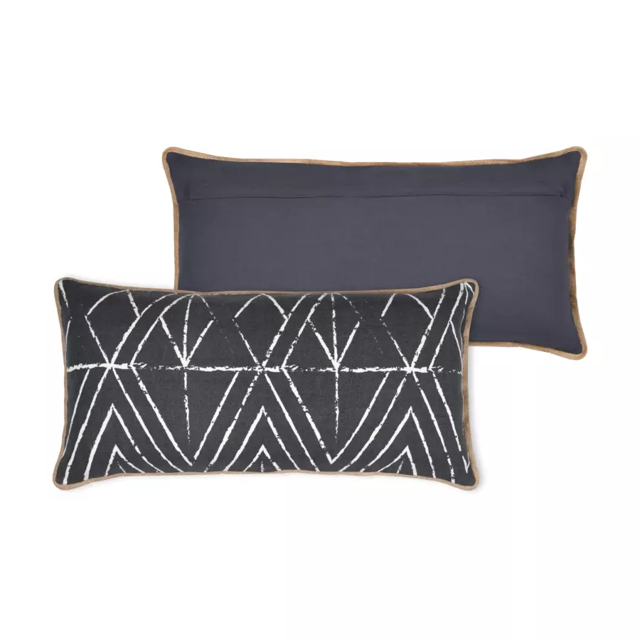 Coussin rectangulaire (70 cm) Tampa Gris ardoise