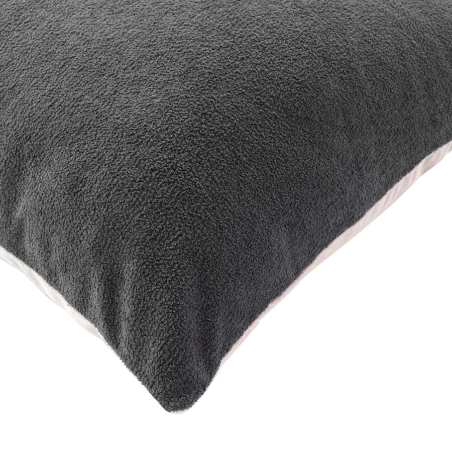 Cuscino quadrato ricciolo (45 cm) Tessa grigio anthracite