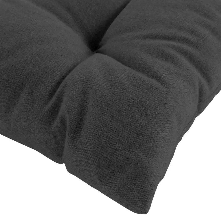 Coussin de chaise coton recyclé Mistral Gris anthracite 4