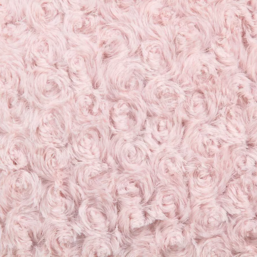 Coussin carré (45 cm) Bouclée Rose 4