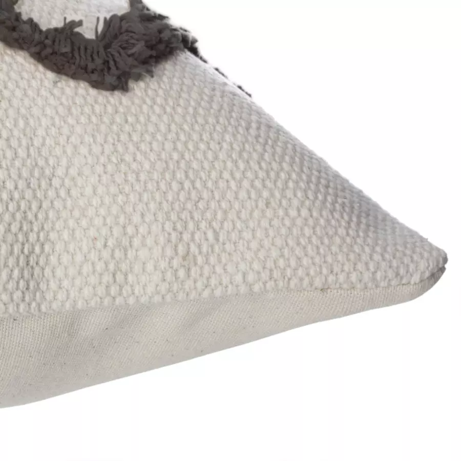 Housse de coussin carrée (40 cm) Wave Grise 4