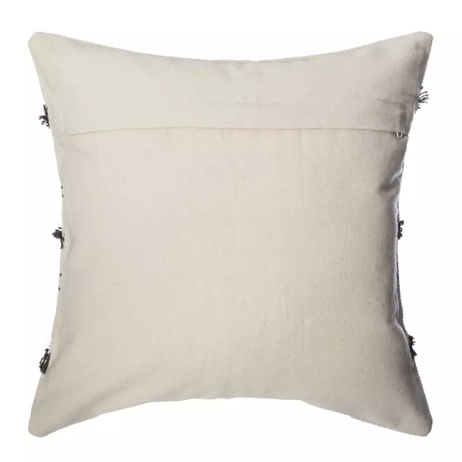 Housse de coussin carrée (40 cm) Wave Grise 5
