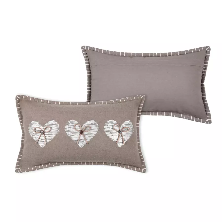Coussin rectangulaire (50 cm) Meane Taupe 4