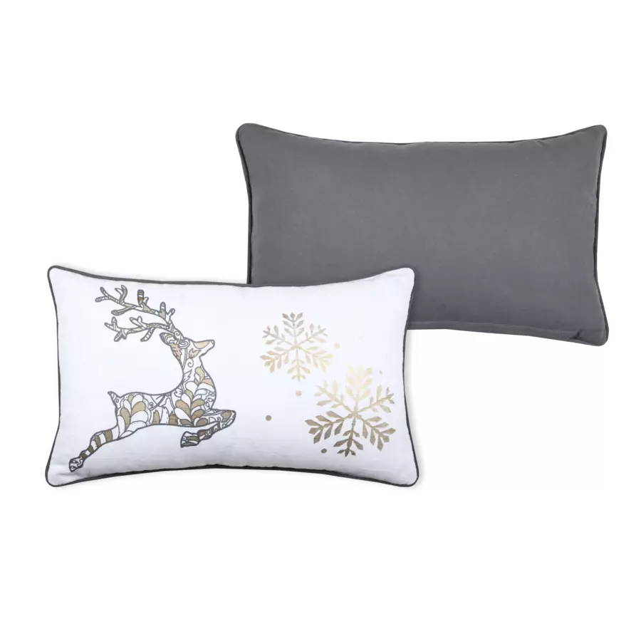 Coussin rectangulaire (50 cm) Lumineux Blanc 4
