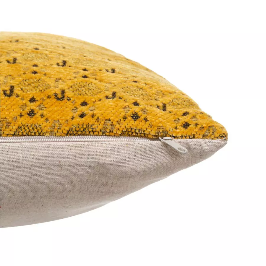 Housse de coussin carrée (40 cm) Chen Jaune ocre 4