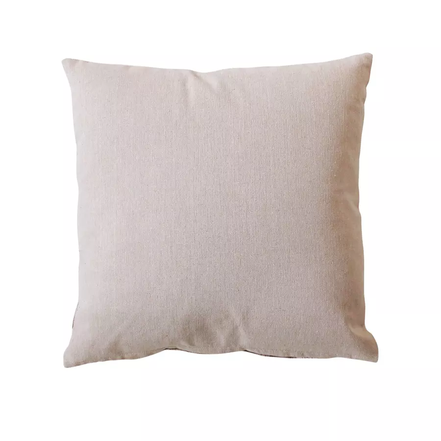 Coussin carré coton recyclé (40 cm) Rosa Beige 4