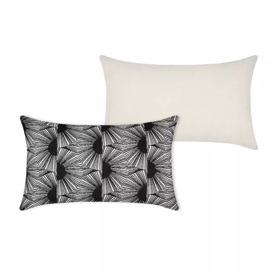 Coussin rectangulaire (50 cm) Bambari Noir 4