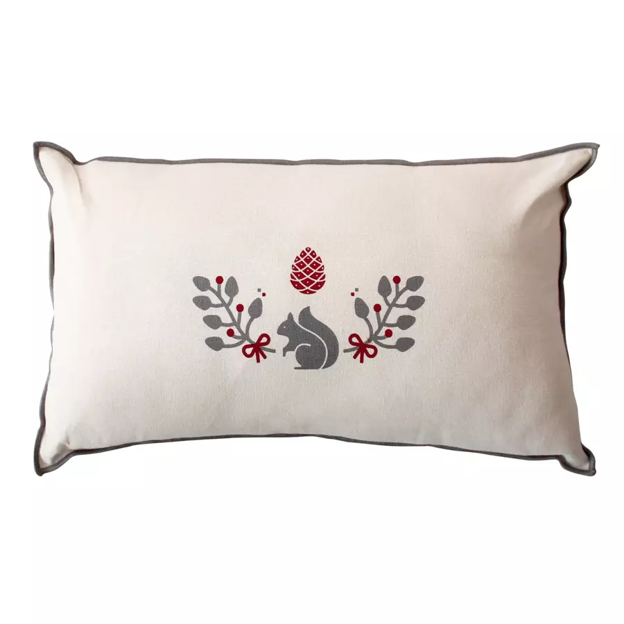 Coussin rectangulaire (50 cm) Karellis ecru 4