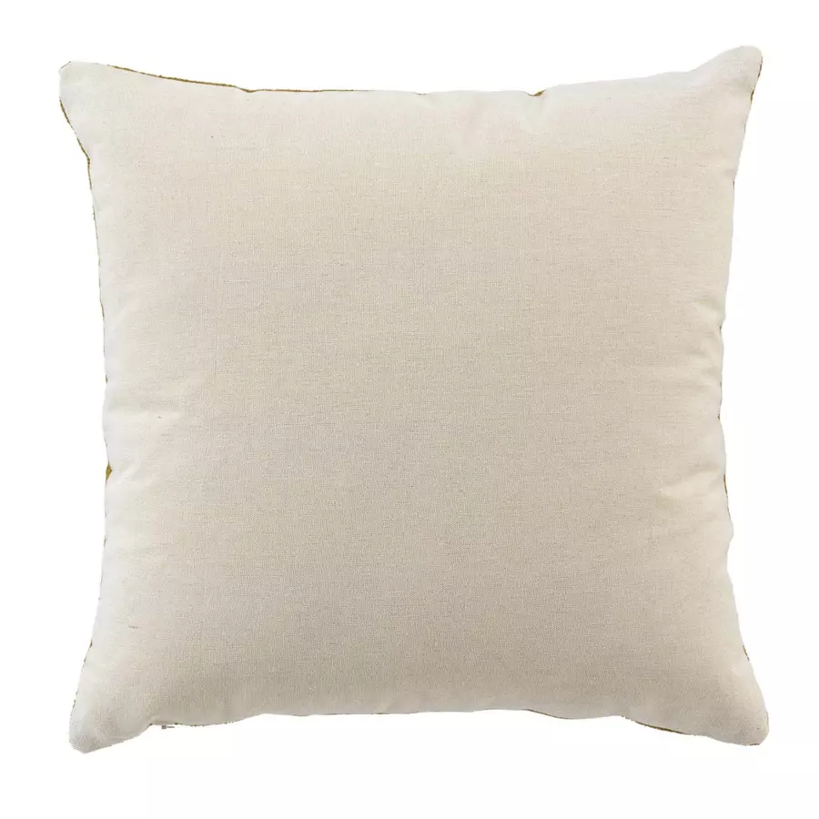 Coussin carré bouclette (45 cm) Tessa Camel