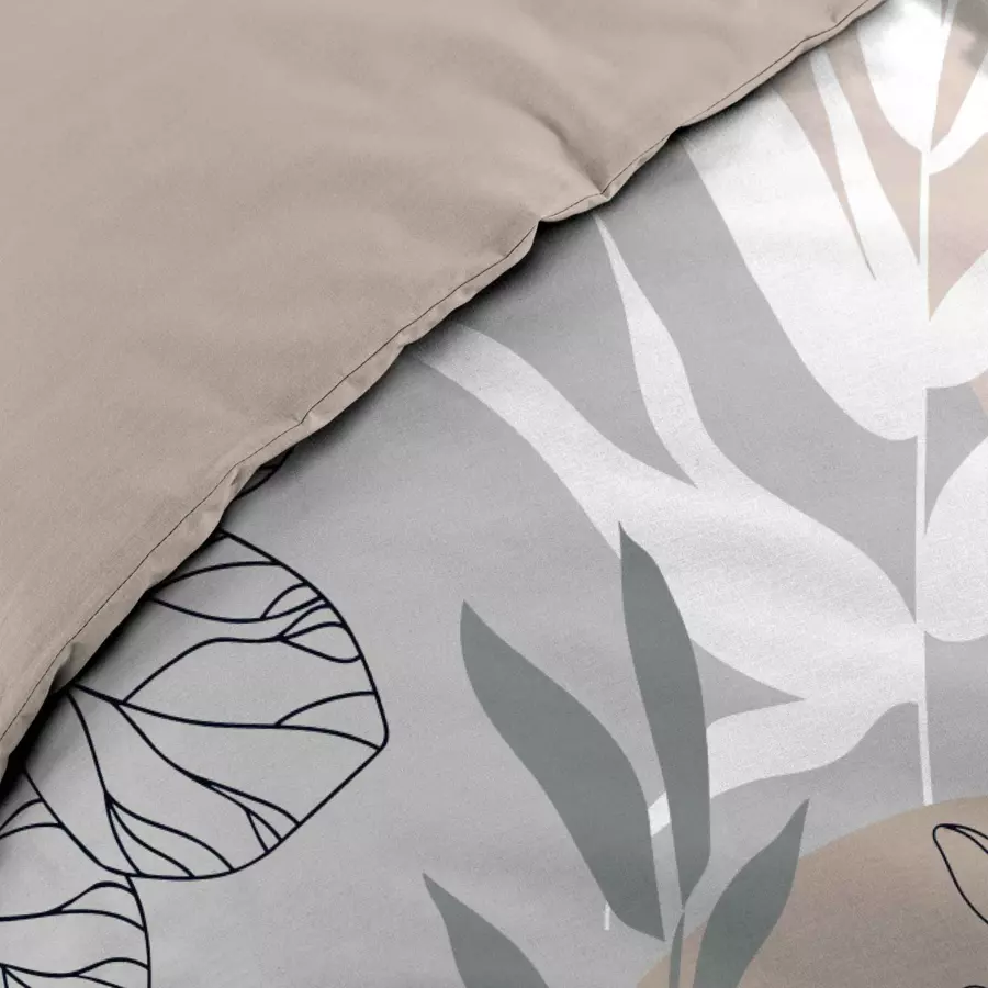 Housse de couette et deux taies coton (240 cm) Solstice Blanche 4