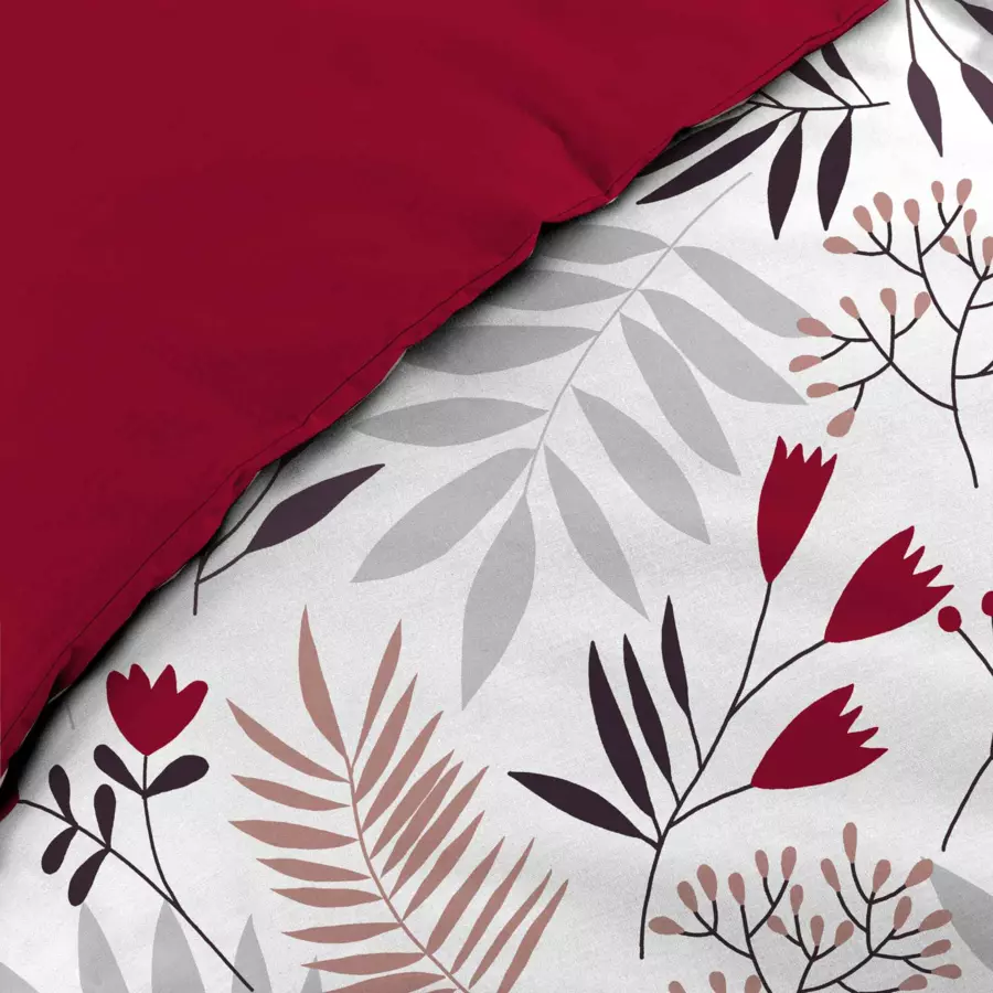 Funda Nórdica y dos fundas para almohadas algodón bio (240 cm) Clémence Blanco 5