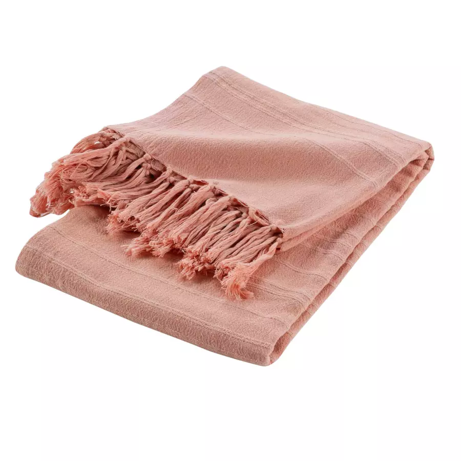Plaid (150 cm) Lilia Perzik roze 4