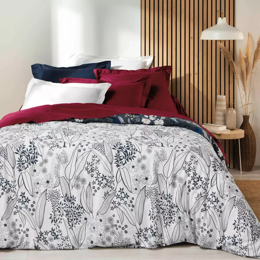 Hoeslaken bio katoen (160 cm) Biolina Bordeaux 4