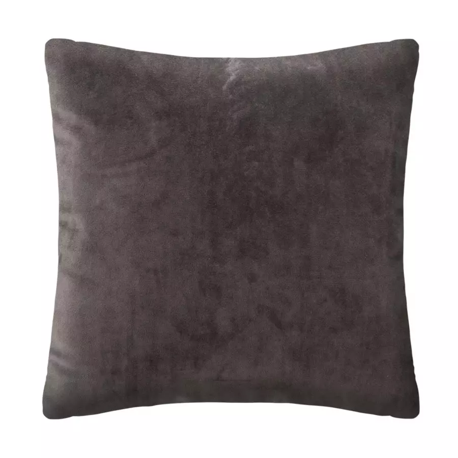Coussin carré velours (40 cm) Or Tropic Gris 5