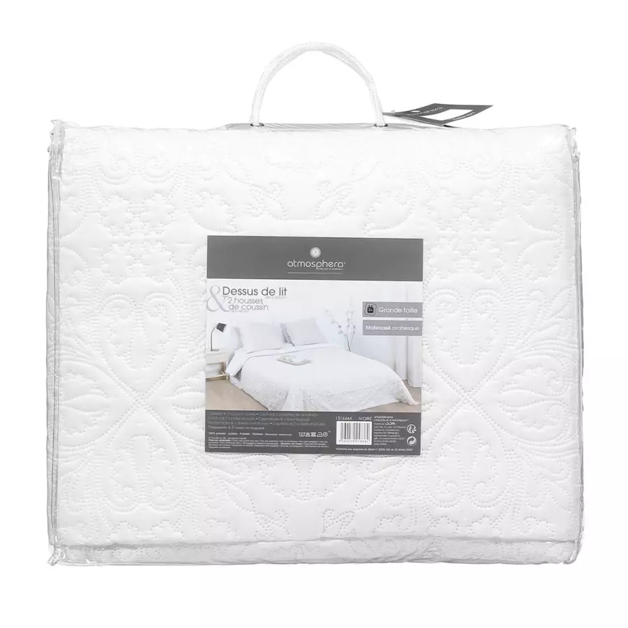 Bedsprei en kussenslopen (240 x 260 cm) Arabesque Ivoorkleur 5
