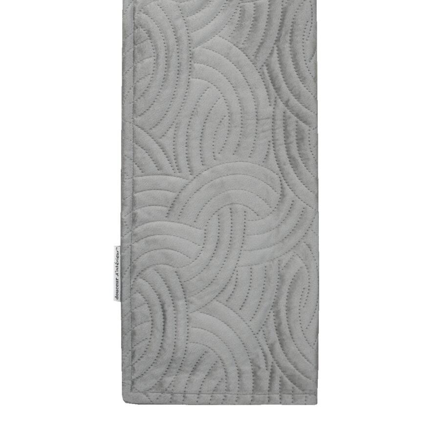Quadratischer Kopfkissenbezug Samt (60 cm) Solange Grau
