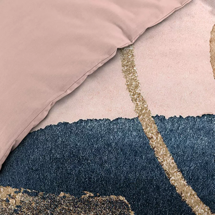 Funda nórdica y dos fundas para almohadones en algodón (240 cm) Novaline Rosa 4