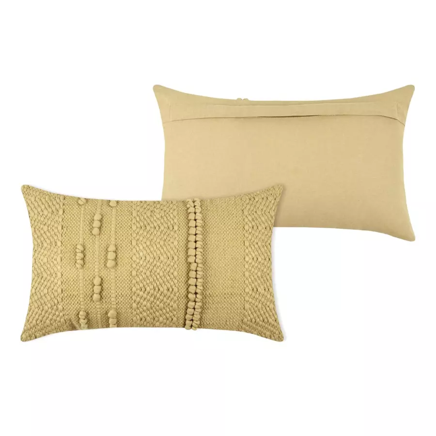 Cojín rectangular (50 cm) Taweva Amarillo mostaza 4