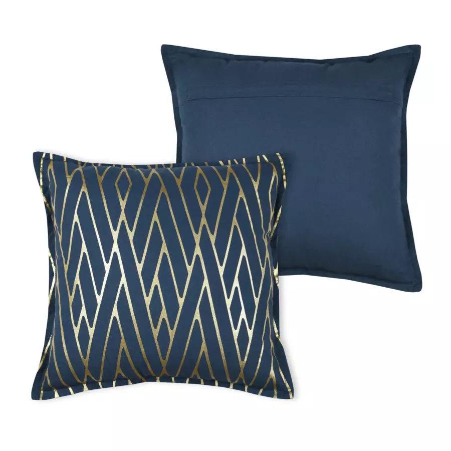 Coussin carré (40 cm) Houston Bleu 4