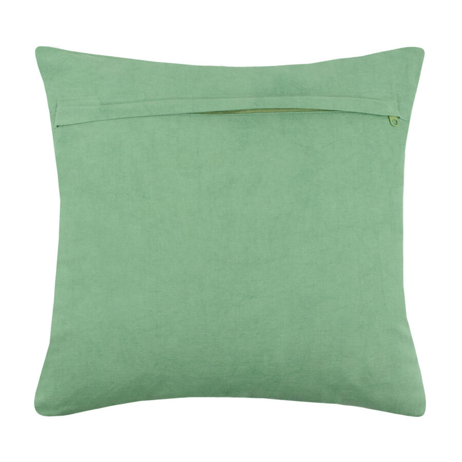 Quadratisches Kissen (40 cm) Tropika Smaragdgrün 5