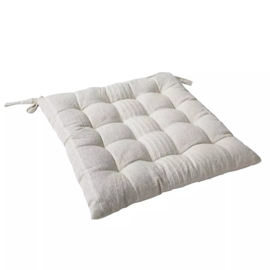 Cuscino per sedia quadrato Bombay Ecru 4