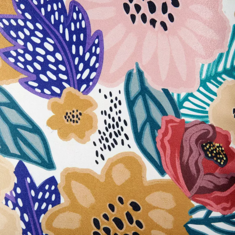 Housse de coussin carrée (40 cm) Flowers Multicolore 4