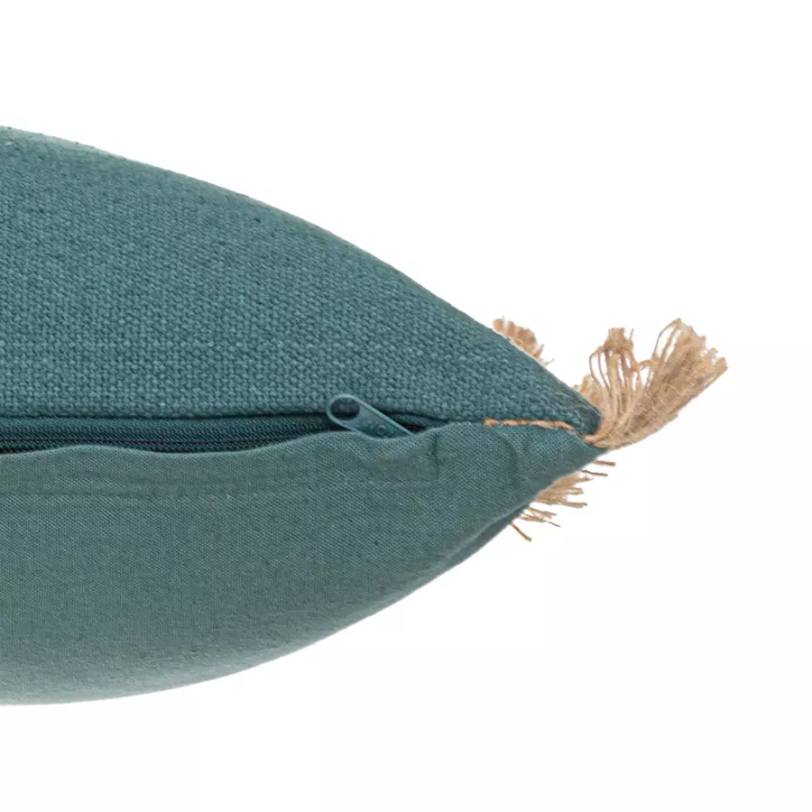 Coussin rectangulaire jute (58 cm) Bota Vert jade 4