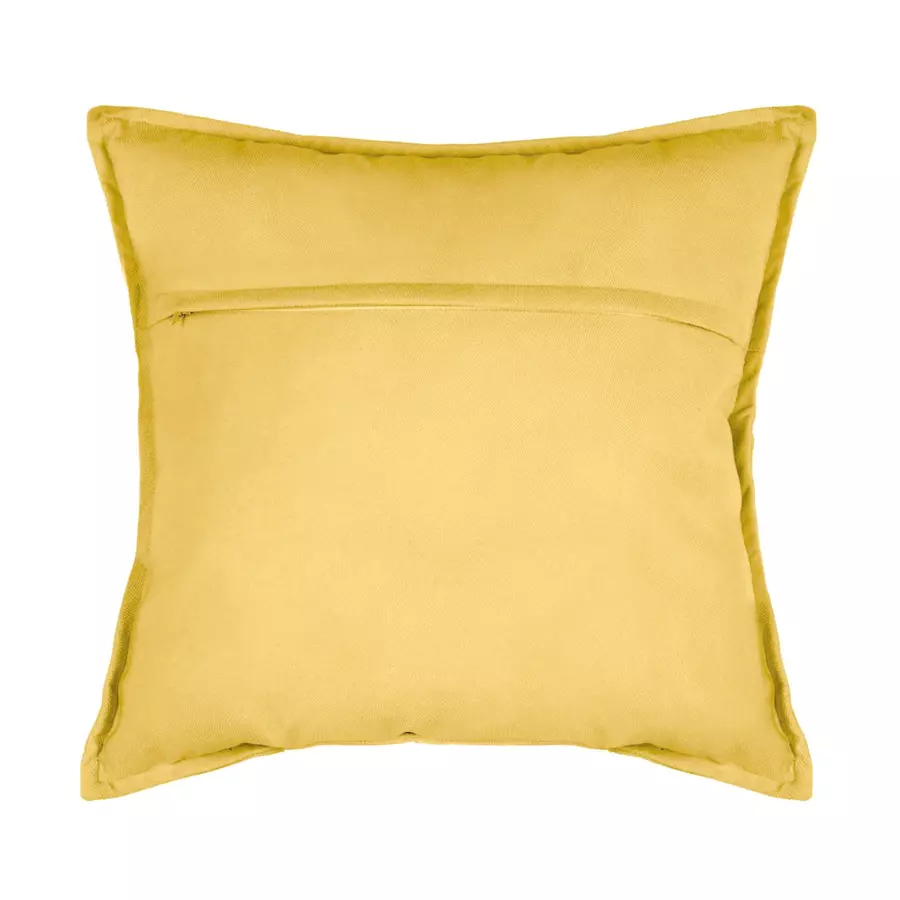 Coussin carré (55 cm) Lilou Jaune ocre 5