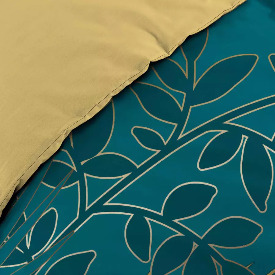 Funda Nórdica y dos fundas de almohada en algodón (240 cm) Strassy Azul trullo 4