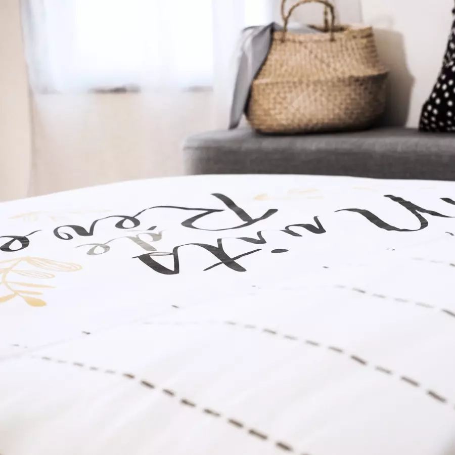Funda nórdica y dos fundas de almohadones algodón (260 cm) Rêves Blanco 5