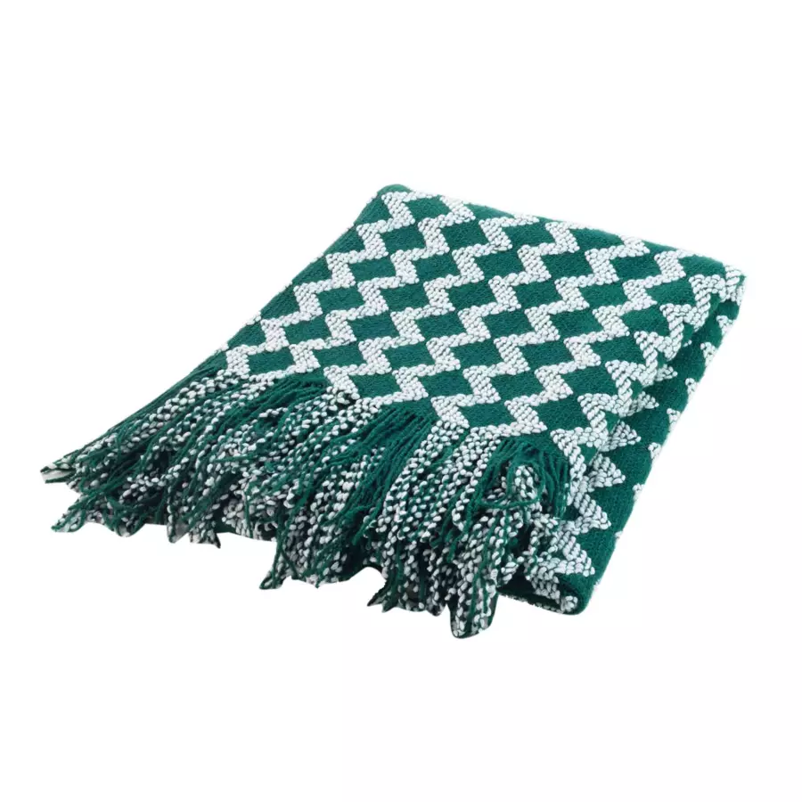 Jeté de canapé (150 cm) Sheryl Vert émeraude 4