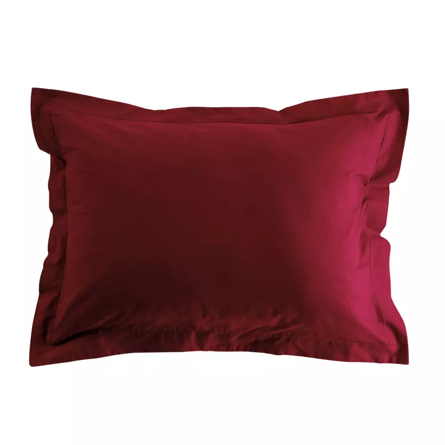 Taie d'oreiller rectangulaire coton bio (70 cm) Biolina Bordeaux 5