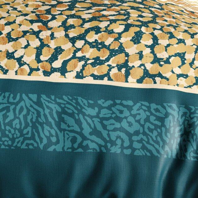 Funda Nórdica y dos fundas para almohada en algodón (260 cm) Fauvre Verde esmeralda 4