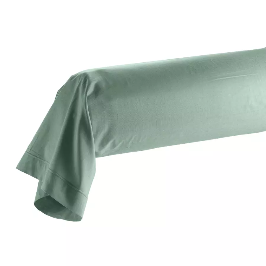 Funda de travesaño en algodón bio (L185 cm) Biolina Verde salvia 4