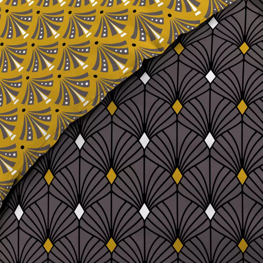 Funda nórdica y dos fundas para almohadones en algodón (240 cm) Meloe Grise 5