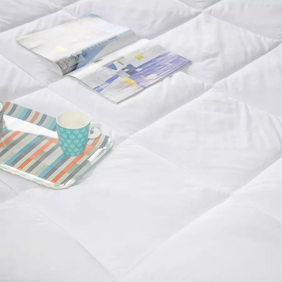 Sur-matelas (160 cm) Lavable à 95° Blanc 4