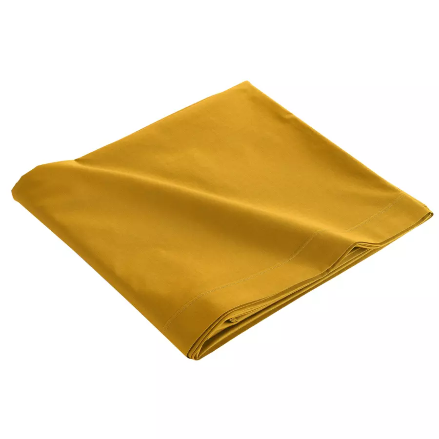 Sábana encimera en algodón bio (180 cm) Biolina Amarillo ocre 4