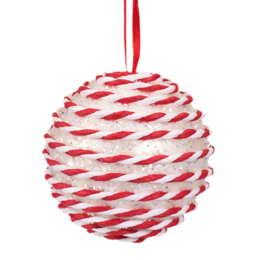 Confezione di 12 palline di Natale (Ø80 mm) Emina Rosso 5