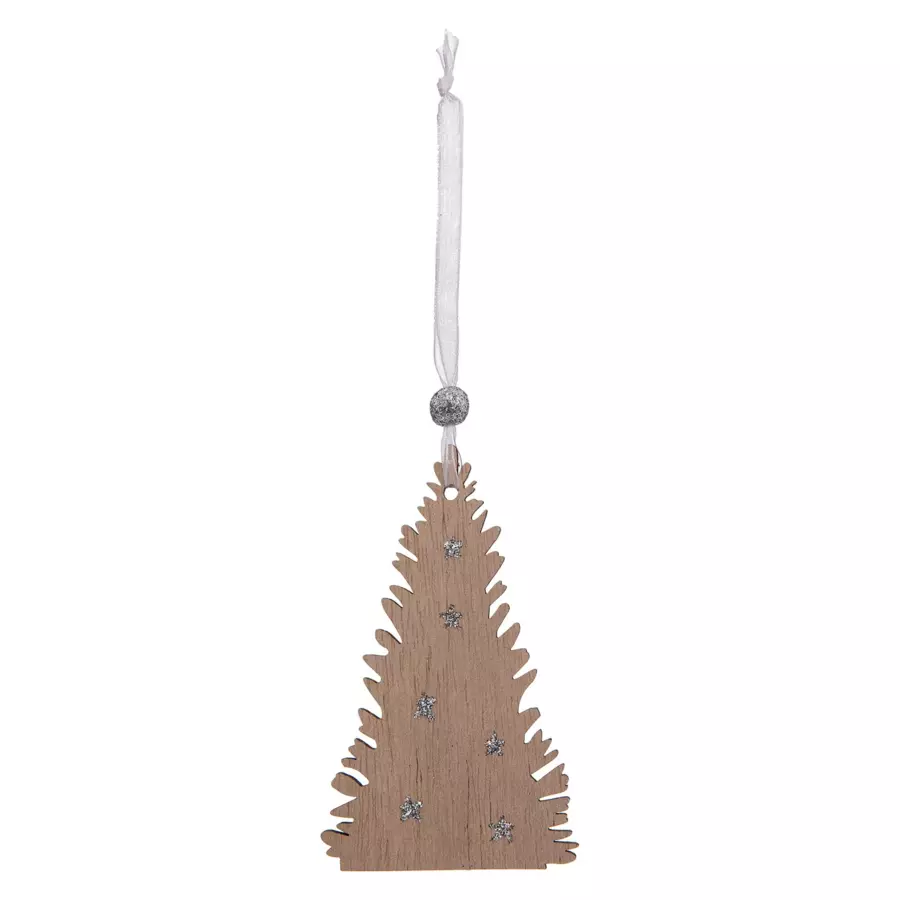 Lote de 4 copos de Navidad para colgar Natural Blanco 4