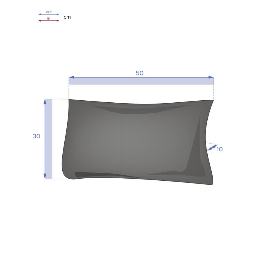 Cuscino rettangolare (50 cm) Korai Tortora 5