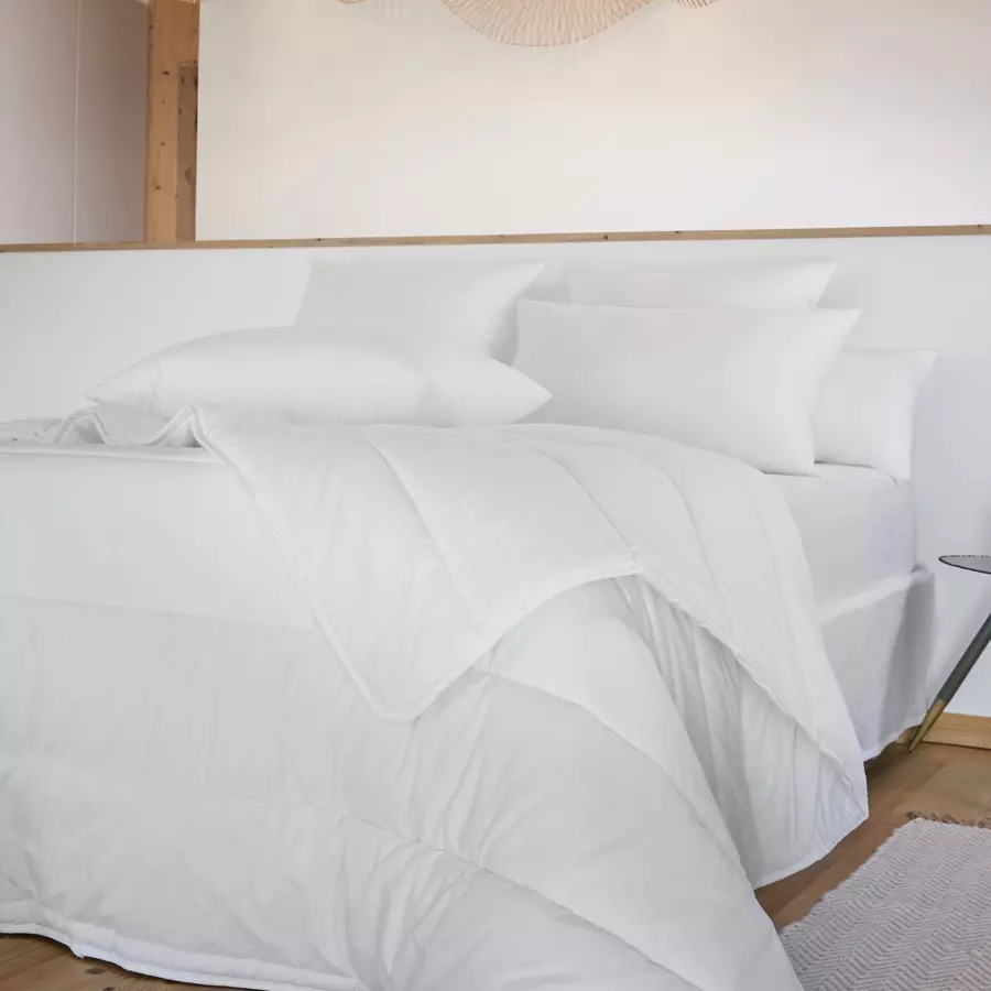 Almohada anti ácaros rectangular (70 cm) Sirius Blanco