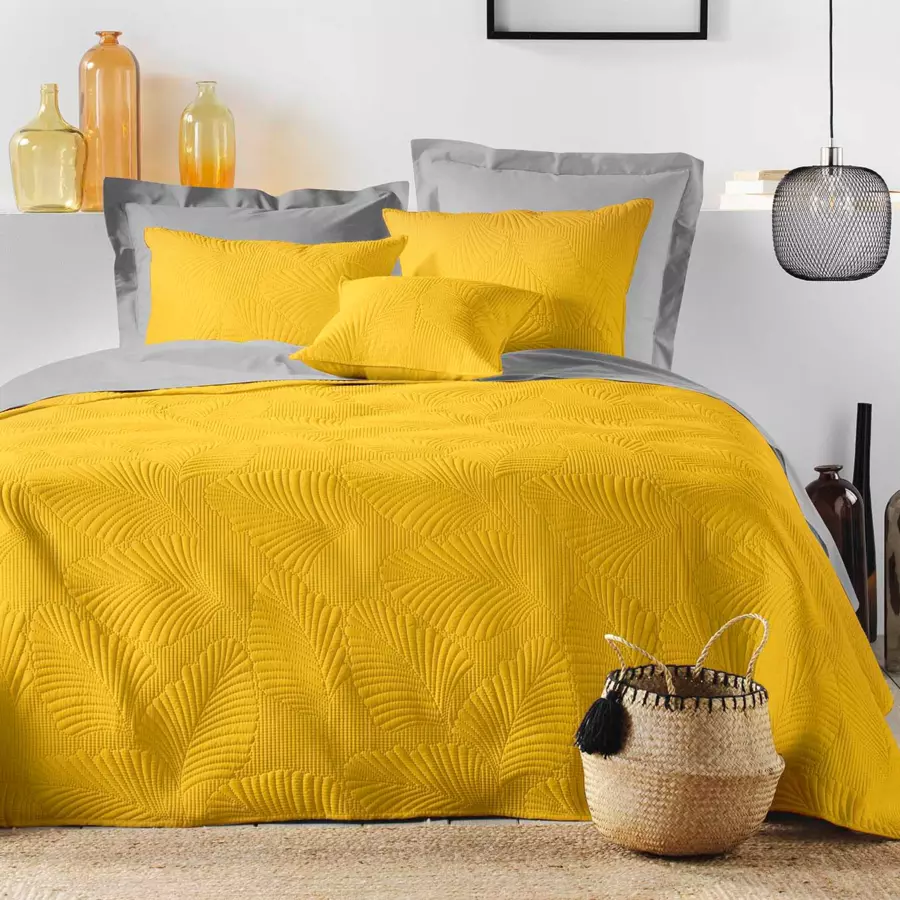 Housse de coussin (40 cm) Palombine Jaune ocre 4
